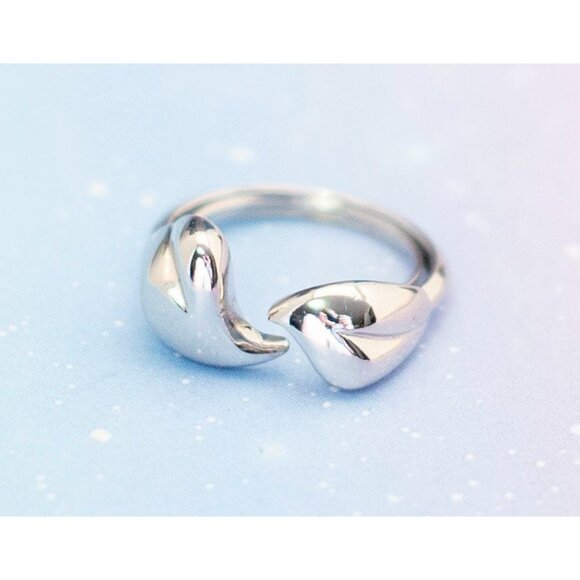 Vintage Art Nouveau Silver Tone Serpent Ring | Size 9.5 | Avon | J7 - Picture 3 of 4